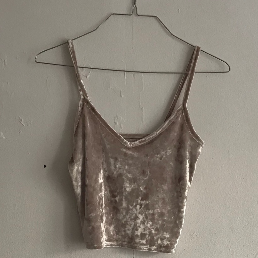 Velvet Crop Top